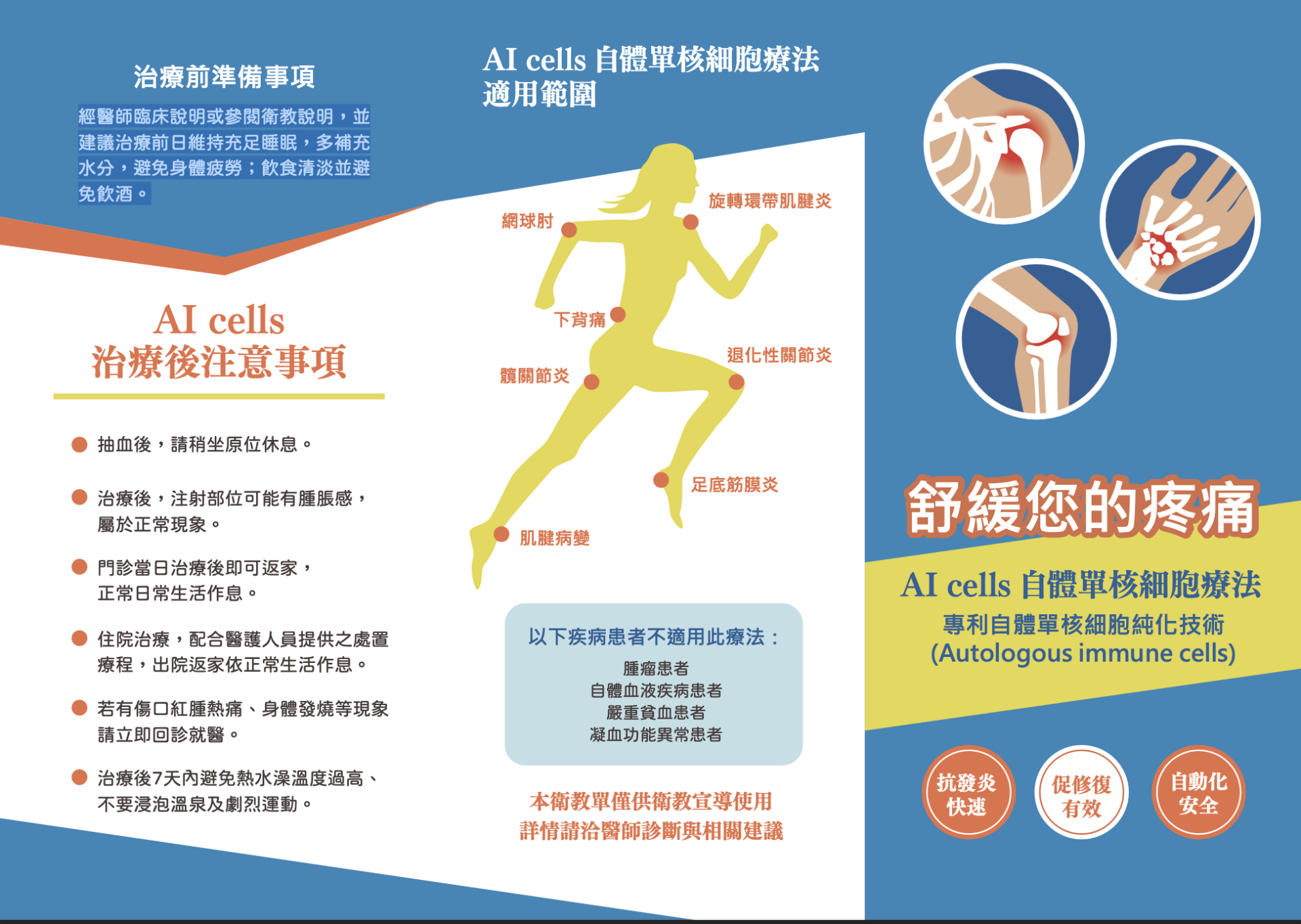 治療前後注意事項與適用範圍